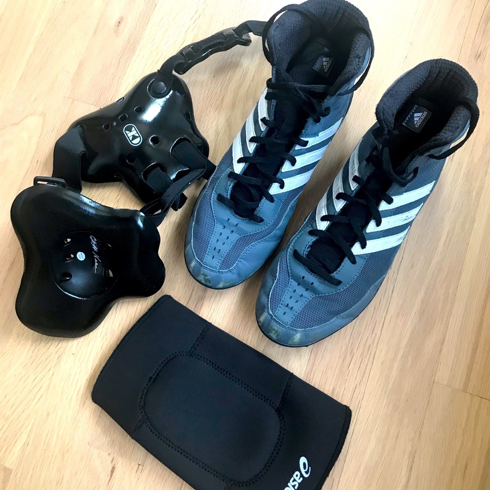 Wrestling adidas M2 shoes s8 Cliff Keen Headgear